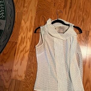 Banana Republic textures tie neck shirt, size 8